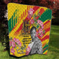 Personalized Ghana Kwame Nkrumah Memorial Day Quilt Mausoleum Impala Lily - African Pride