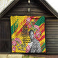 Personalized Ghana Kwame Nkrumah Memorial Day Quilt Mausoleum Impala Lily - African Pride