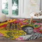 Personalized Ghana Kwame Nkrumah Memorial Day Round Carpet Mausoleum Impala Lily - African Pride