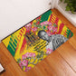 Personalized Ghana Kwame Nkrumah Memorial Day Rubber Doormat Mausoleum Impala Lily - African Pride