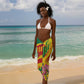Personalized Ghana Kwame Nkrumah Memorial Day Sarong Mausoleum Impala Lily - African Pride