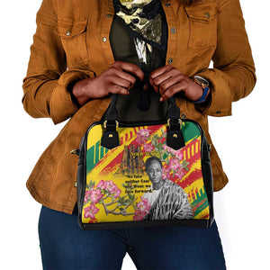 Personalized Ghana Kwame Nkrumah Memorial Day Shoulder Handbag Mausoleum Impala Lily - African Pride