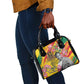 Personalized Ghana Kwame Nkrumah Memorial Day Shoulder Handbag Mausoleum Impala Lily - African Pride