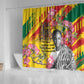 Personalized Ghana Kwame Nkrumah Memorial Day Shower Curtain Mausoleum Impala Lily - African Pride