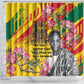 Personalized Ghana Kwame Nkrumah Memorial Day Shower Curtain Mausoleum Impala Lily - African Pride