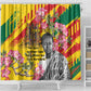 Personalized Ghana Kwame Nkrumah Memorial Day Shower Curtain Mausoleum Impala Lily - African Pride