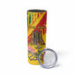 Personalized Ghana Kwame Nkrumah Memorial Day Skinny Tumbler Mausoleum Impala Lily - African Pride