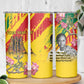 Personalized Ghana Kwame Nkrumah Memorial Day Skinny Tumbler Mausoleum Impala Lily - African Pride