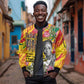 Personalized Ghana Kwame Nkrumah Memorial Day Sleeve Zip Bomber Jacket Mausoleum Impala Lily - African Pride