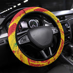 Ghana Kwame Nkrumah Memorial Day Steering Wheel Cover Mausoleum Impala Lily - African Pride
