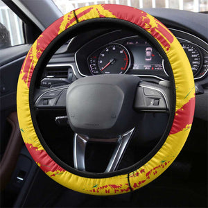Ghana Kwame Nkrumah Memorial Day Steering Wheel Cover Mausoleum Impala Lily - African Pride
