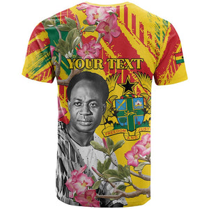 Personalized Ghana Kwame Nkrumah Memorial Day T shirt Mausoleum Impala Lily - African Pride