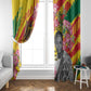Personalized Ghana Kwame Nkrumah Memorial Day Window Curtain Mausoleum Impala Lily - African Pride