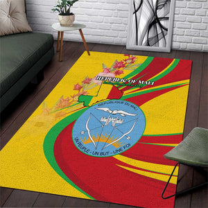Afro Mali Area Rug Happy 65th Anniversary Independence - African Pride