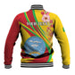 Personalized Afro Mali Baseball Jacket Happy 65th Anniversary Independence - African Pride