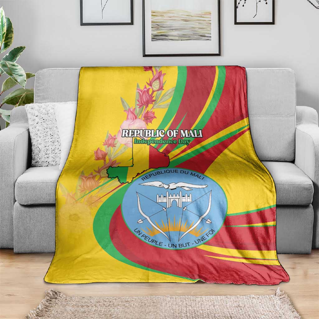 Afro Mali Blanket Happy 65th Anniversary Independence - African Pride