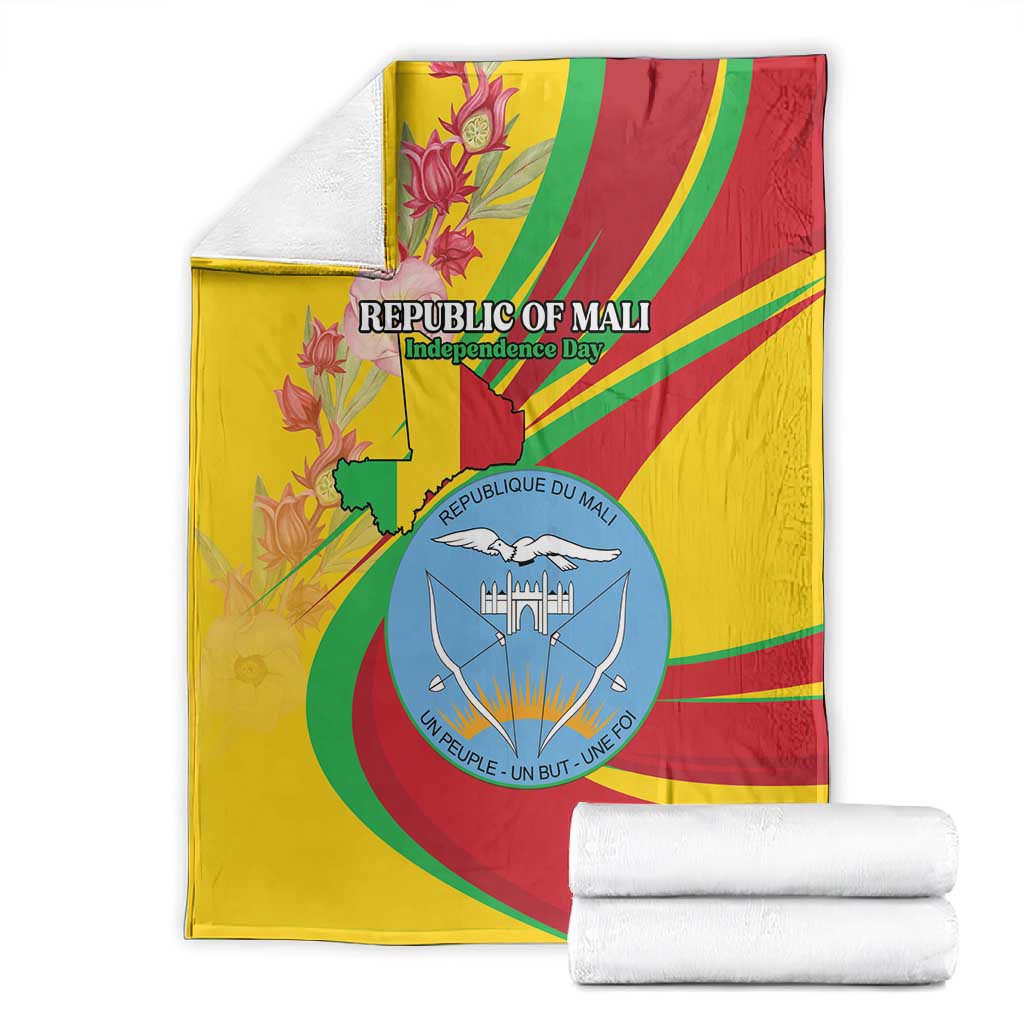 Afro Mali Blanket Happy 65th Anniversary Independence - African Pride