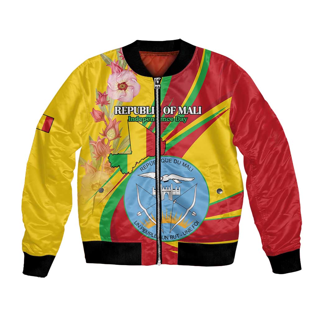 Personalized Afro Mali Bomber Jacket Happy 65th Anniversary Independence - African Pride