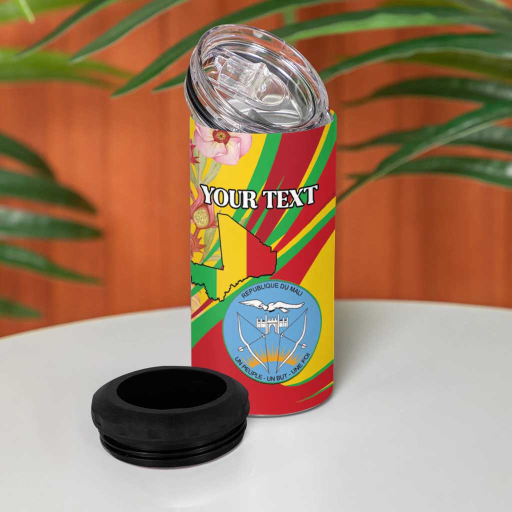 Personalized Afro Mali 4 in 1 Can Cooler Tumbler Happy 65th Anniversary Independence - African Pride