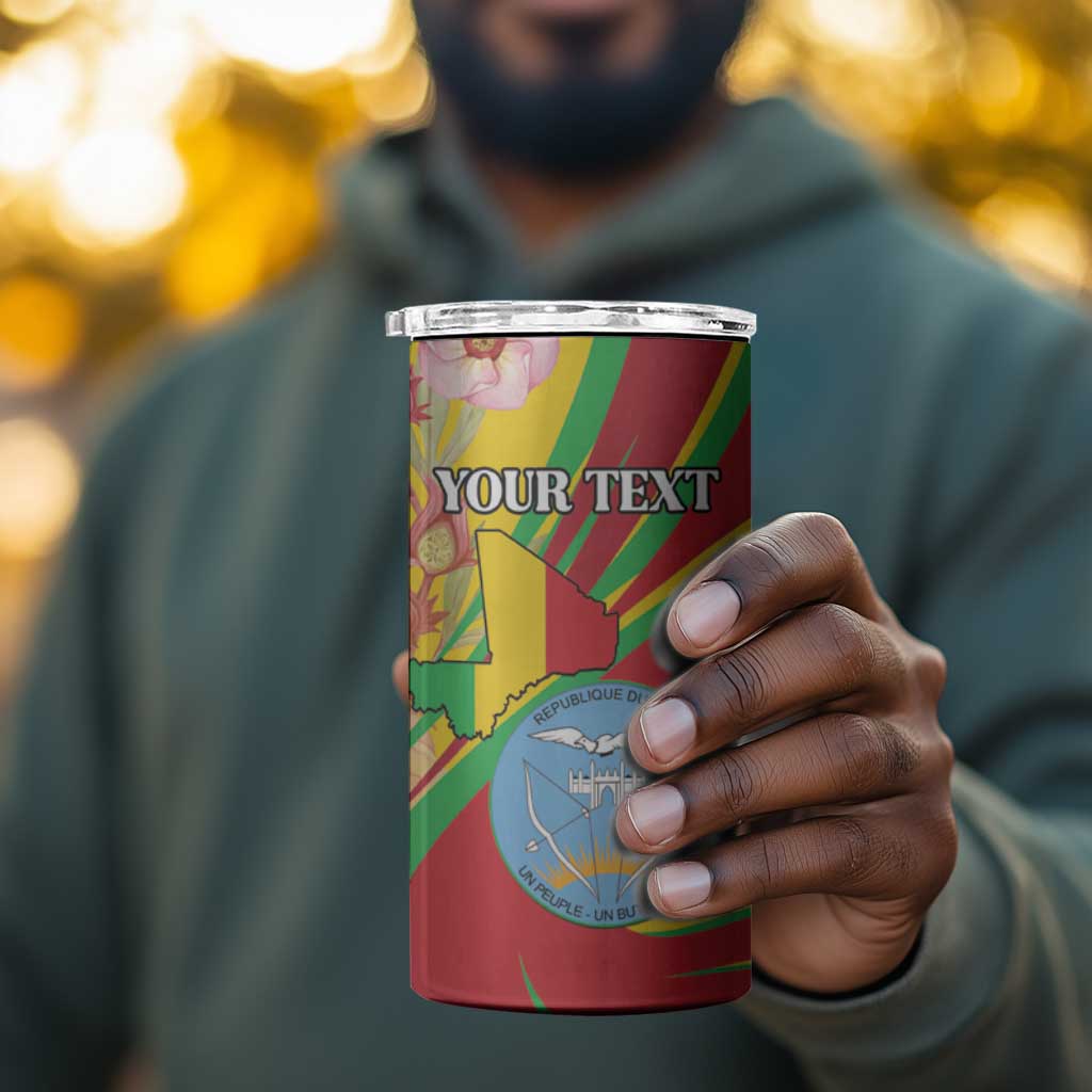 Personalized Afro Mali 4 in 1 Can Cooler Tumbler Happy 65th Anniversary Independence - African Pride