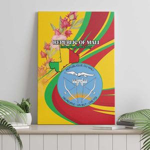 Afro Mali Canvas Wall Art Happy 65th Anniversary Independence - African Pride