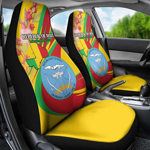 Afro Mali Car Seat Cover Happy 65th Anniversary Independence - African Pride