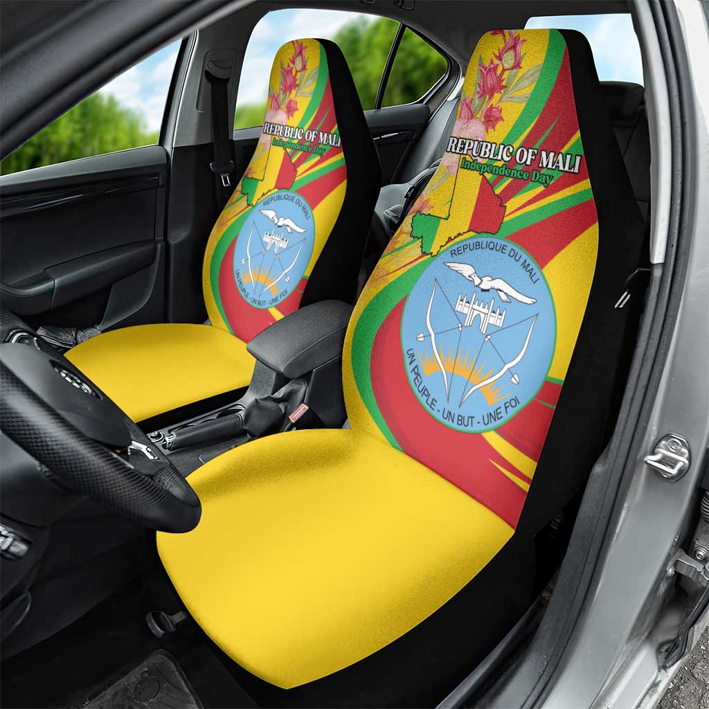 Afro Mali Car Seat Cover Happy 65th Anniversary Independence - African Pride