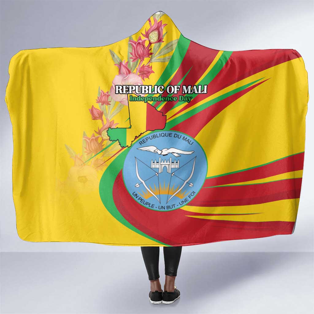 Afro Mali Hooded Blanket Happy 65th Anniversary Independence - African Pride
