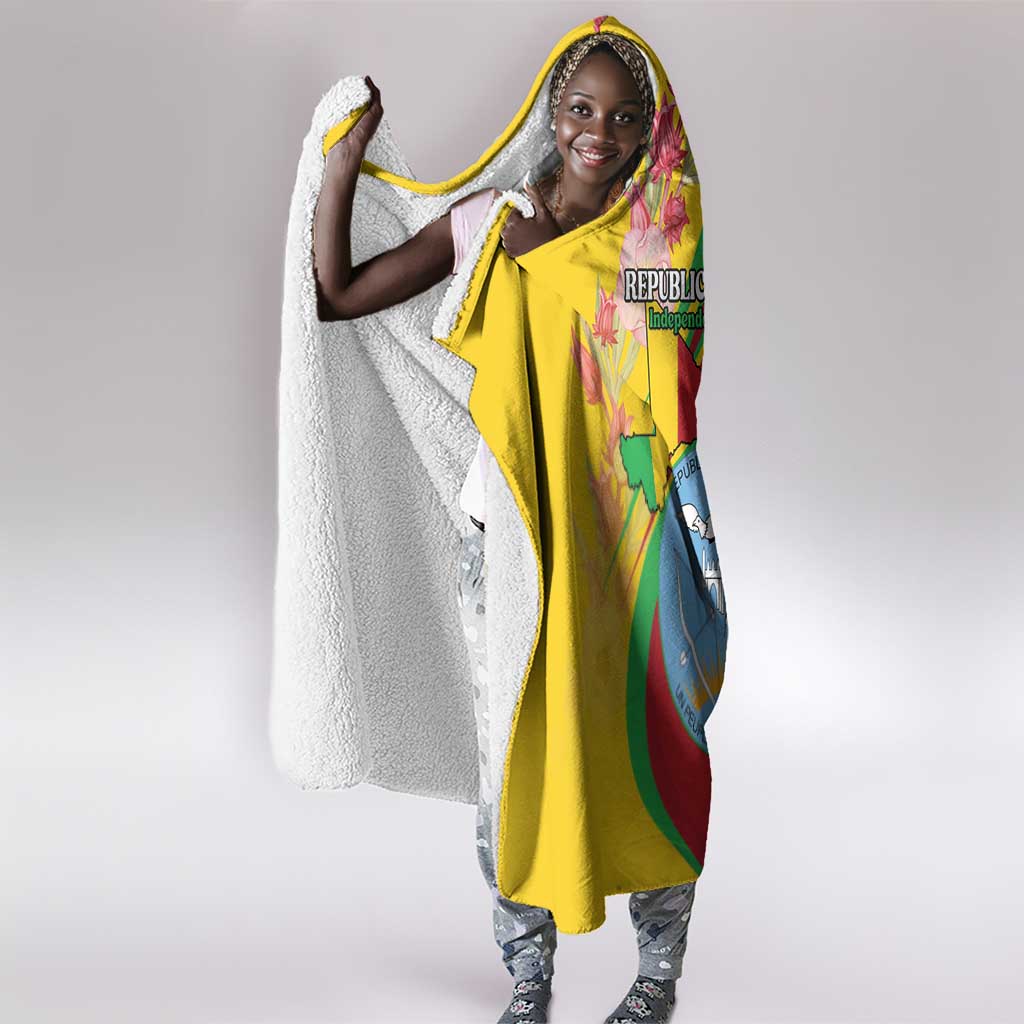 Afro Mali Hooded Blanket Happy 65th Anniversary Independence - African Pride