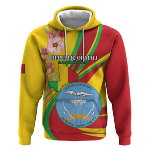 Personalized Afro Mali Hoodie Happy 65th Anniversary Independence - African Pride