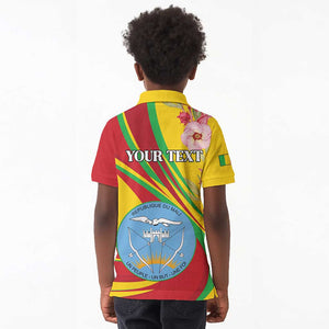 Personalized Afro Mali Kid Polo Shirt Happy 65th Anniversary Independence - African Pride