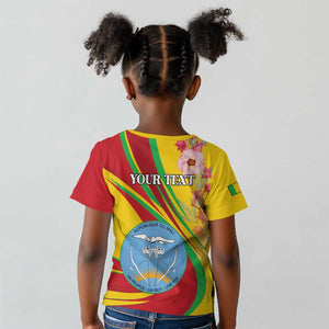 Personalized Afro Mali Kid T shirt Happy 65th Anniversary Independence - African Pride