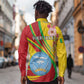 Personalized Afro Mali Long Sleeve Button Shirt Happy 65th Anniversary Independence - African Pride