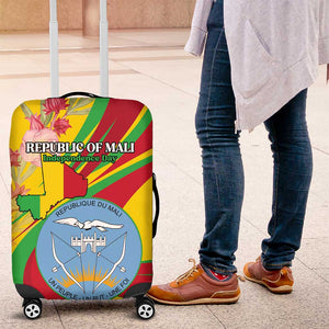 Afro Mali Luggage Cover Happy 65th Anniversary Independence - African Pride