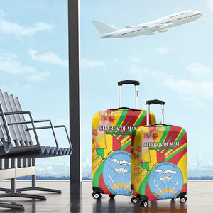 Afro Mali Luggage Cover Happy 65th Anniversary Independence - African Pride