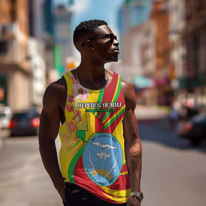 Personalized Afro Mali Men Tank Top Happy 65th Anniversary Independence - African Pride