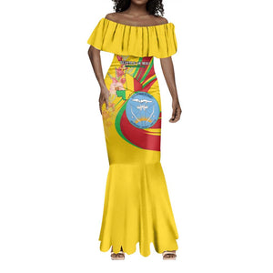 Personalized Afro Mali Mermaid Dress Happy 65th Anniversary Independence - African Pride