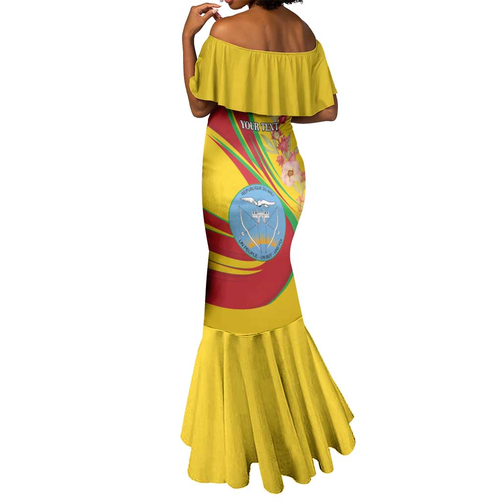 Personalized Afro Mali Mermaid Dress Happy 65th Anniversary Independence - African Pride