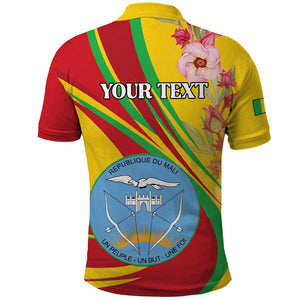 Personalized Afro Mali Polo Shirt Happy 65th Anniversary Independence - African Pride