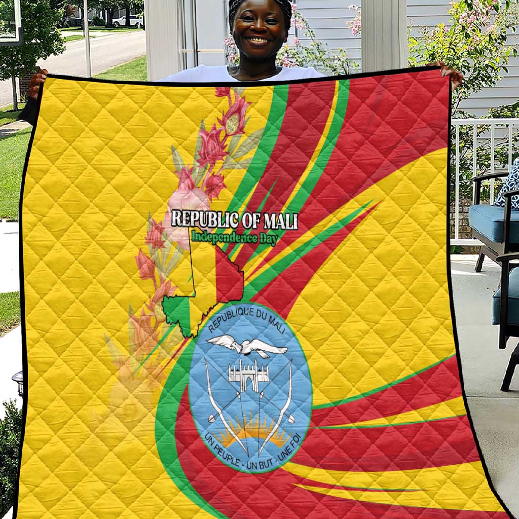 Afro Mali Quilt Happy 65th Anniversary Independence - African Pride