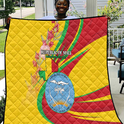Afro Mali Quilt Happy 65th Anniversary Independence - African Pride