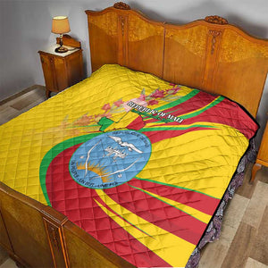 Afro Mali Quilt Happy 65th Anniversary Independence - African Pride