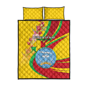 Afro Mali Quilt Bed Set Happy 65th Anniversary Independence - African Pride