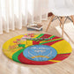 Afro Mali Round Carpet Happy 65th Anniversary Independence - African Pride