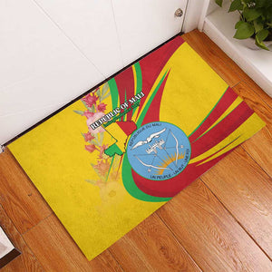 Afro Mali Rubber Doormat Happy 65th Anniversary Independence - African Pride