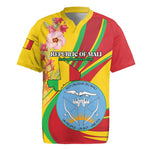 Personalized Afro Mali Rugby Jersey Happy 65th Anniversary Independence - African Pride