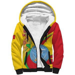 Personalized Afro Mali Sherpa Hoodie Happy 65th Anniversary Independence - African Pride