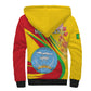 Personalized Afro Mali Sherpa Hoodie Happy 65th Anniversary Independence - African Pride