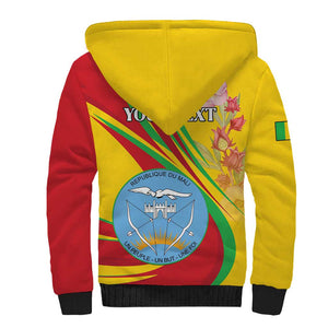 Personalized Afro Mali Sherpa Hoodie Happy 65th Anniversary Independence - African Pride