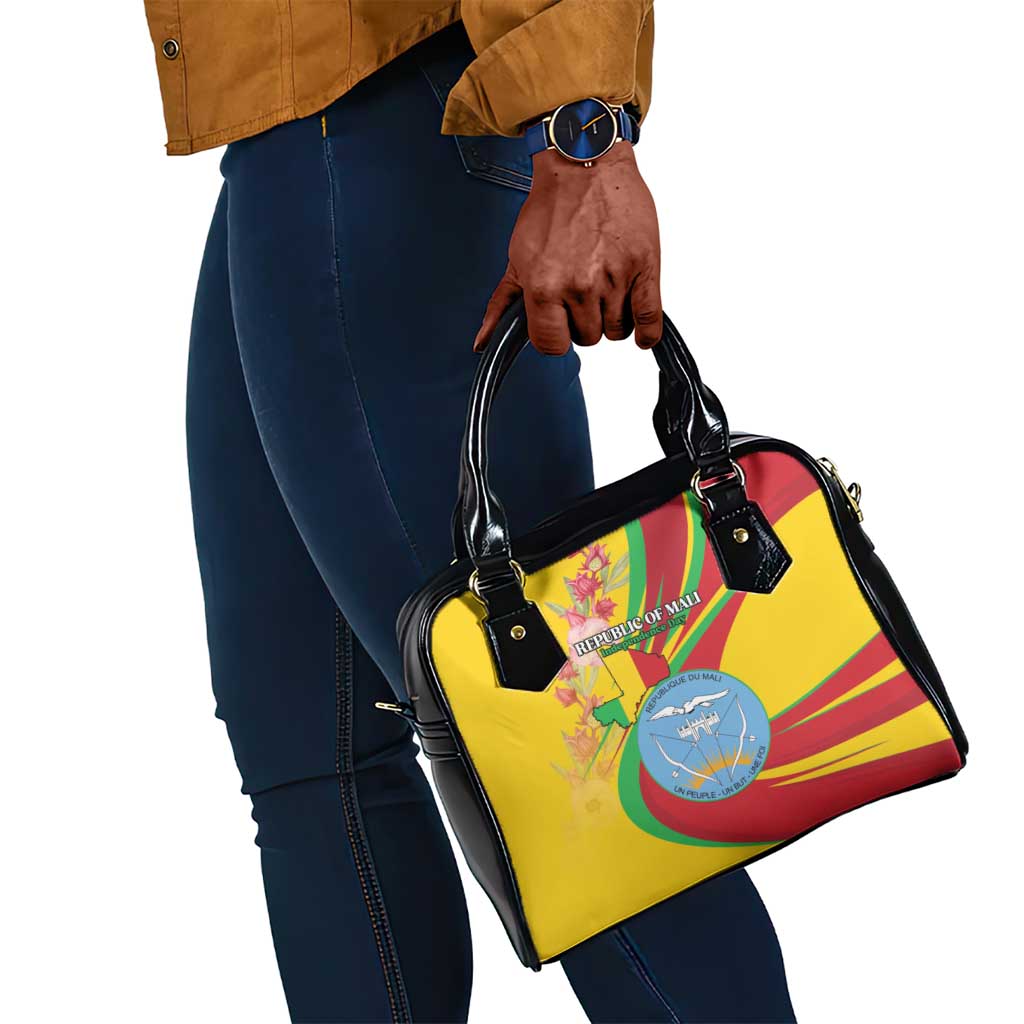 Afro Mali Shoulder Handbag Happy 65th Anniversary Independence - African Pride